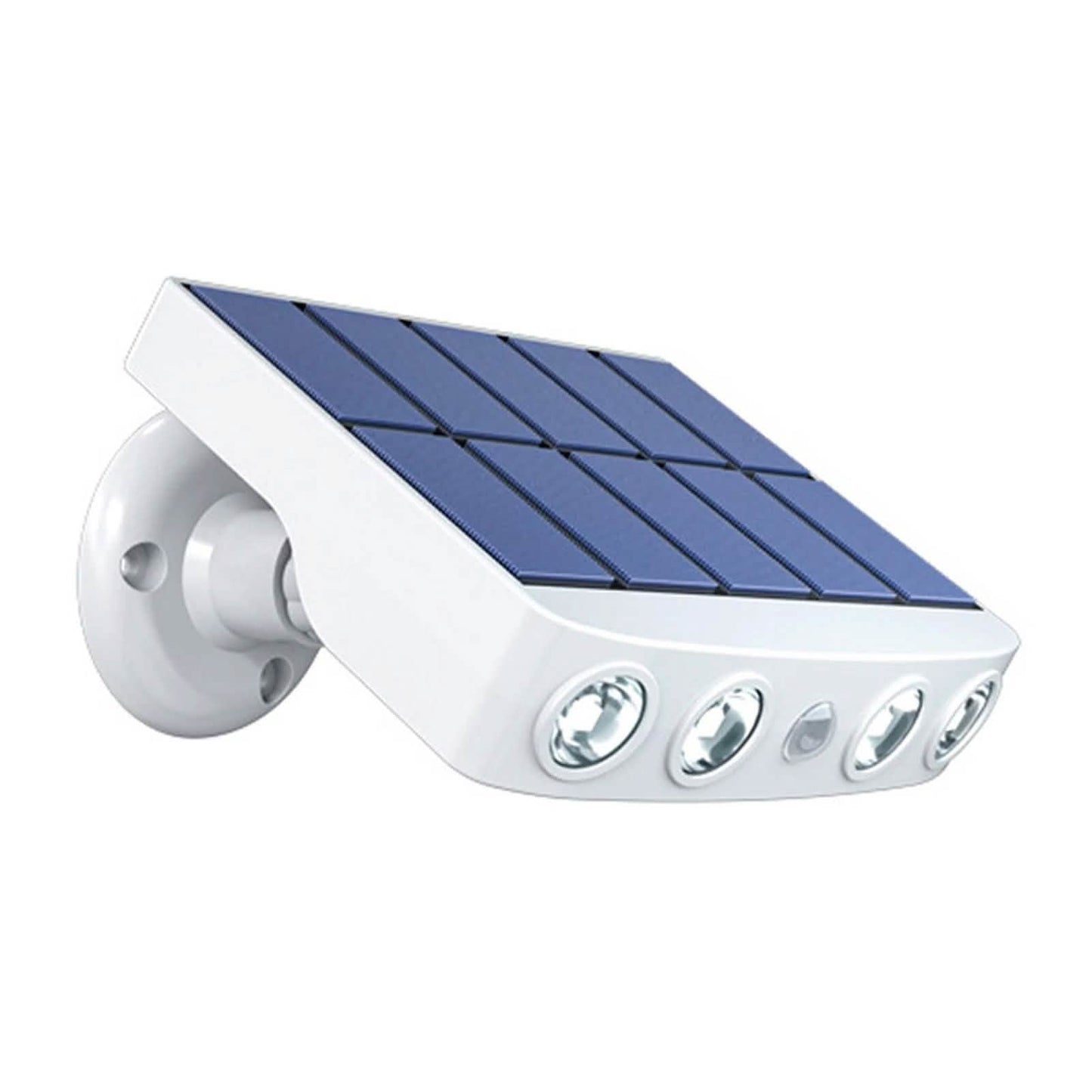Luz de pared LED solar giratoria impermeable con sensor de movimiento