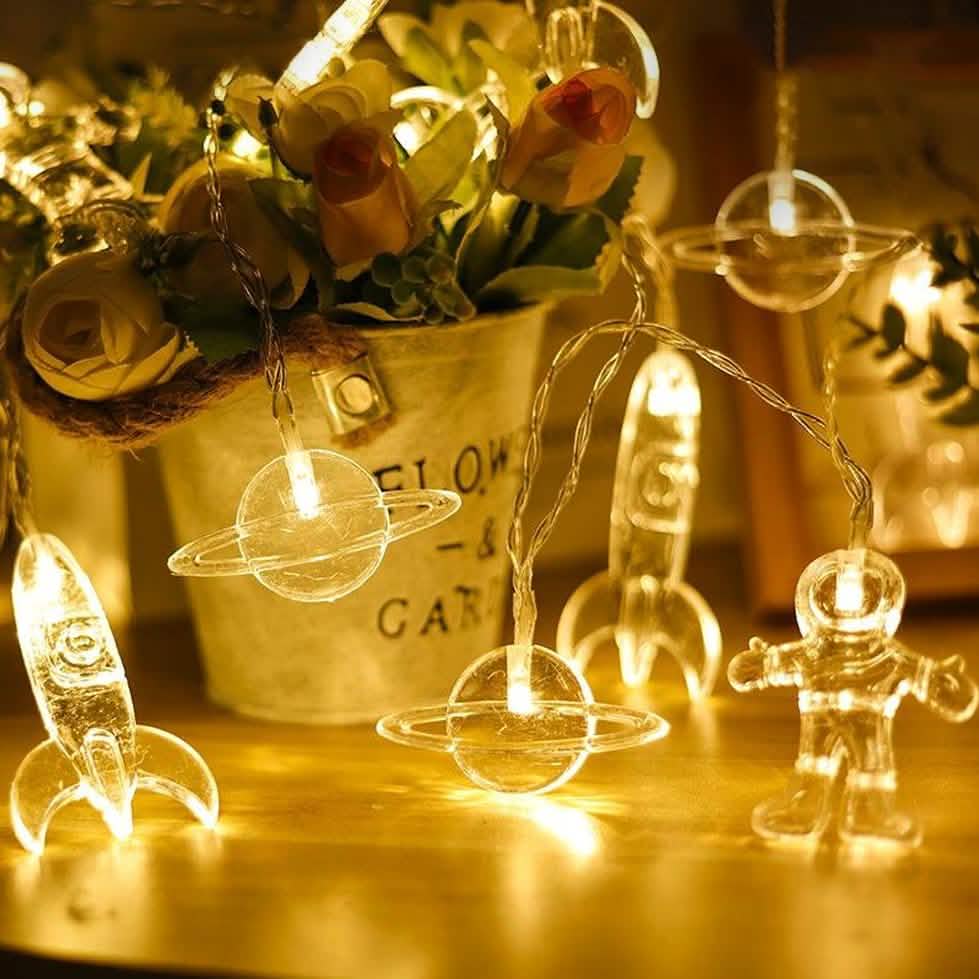 Guirnalda de luces LED de hadas espaciales