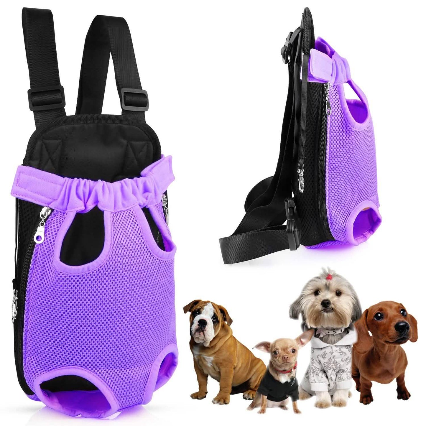 Mochila transportadora de viaje con patas al descubierto para mascotas