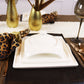 Square Porcelain Dinnerware Set