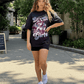 G West Let's Go Girls Oversized Womens T-Shirt