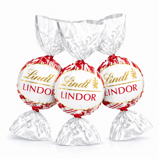 Lindt LINDOR Peppermint White Chocolate Truffles – Bulk Value Bag