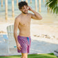 Linear Drift, Blaze and Harbor Hybrid Short, Compression Lined Swim and Resort Trunk