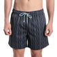 Linear Drift, Storm and Fog Hybrid Short, Compression Lined Swim and Resort Trunk