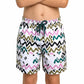 Line Rush, Orchid and Kelp Boys Hybrid Short, Swim and Play Trunk