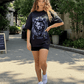G West Lionism Robotic Oversized Women's T-Shirt