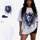G West Lionism Robotic Oversized Women's T-Shirt