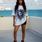 G West Lionism Robotic Oversized Women's T-Shirt