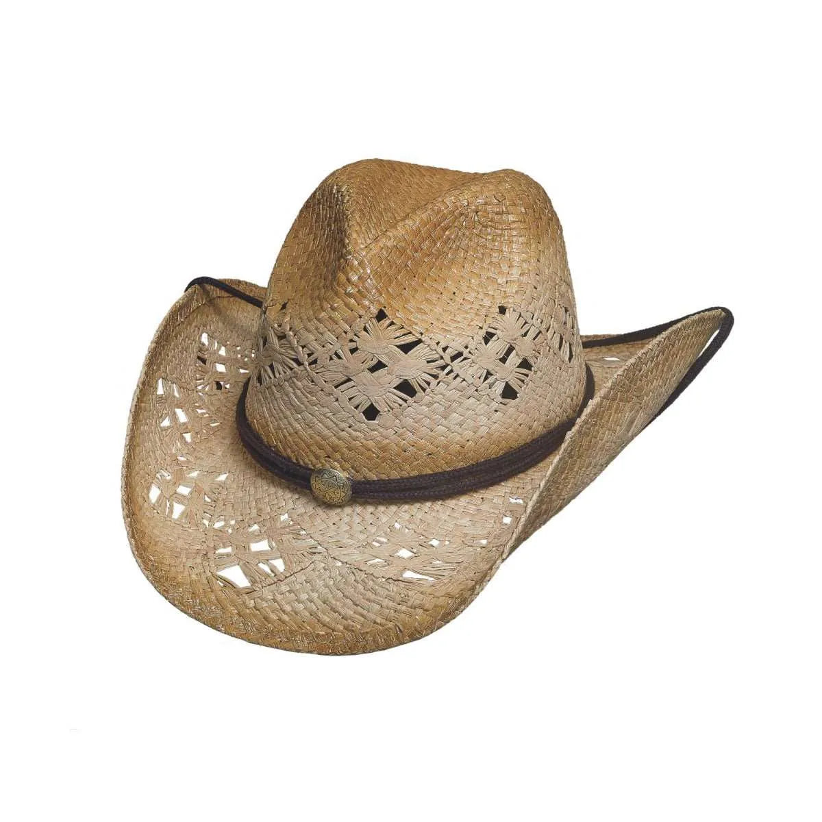 Sombrero de vaquero de paja rafia Bullhide Longmire