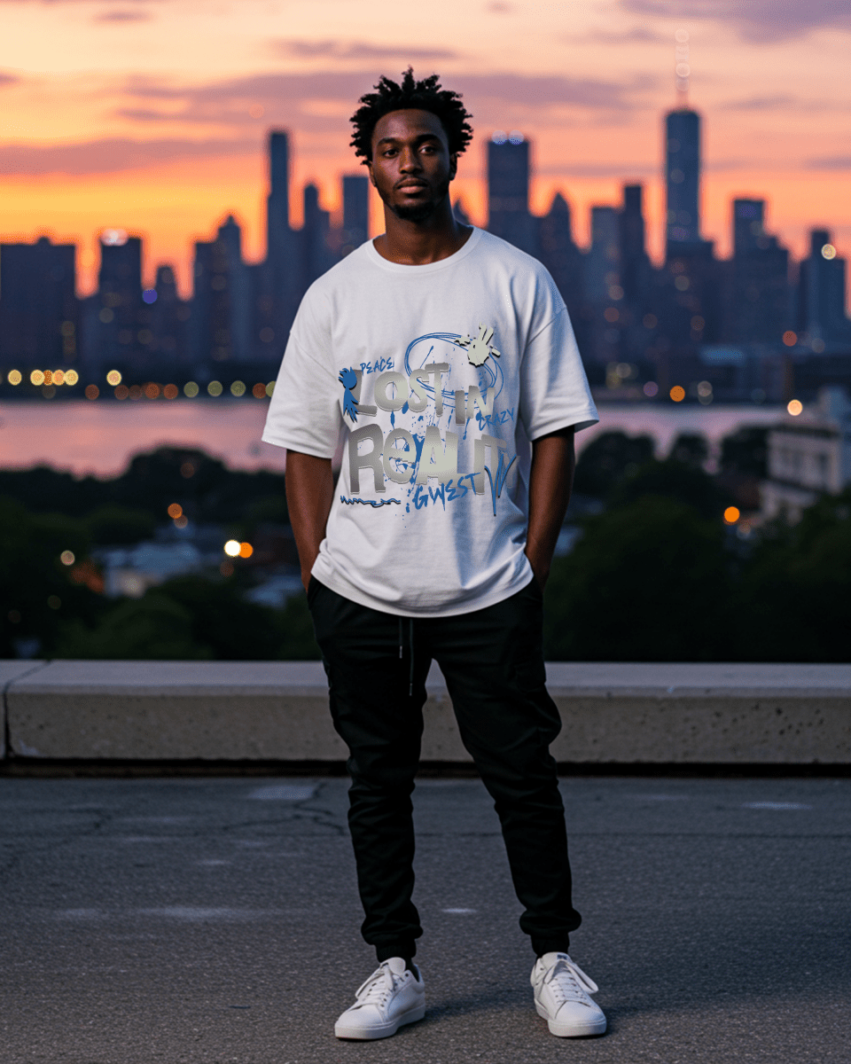 G West Lost In Reality Oversized Men's T-Shirt