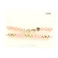 Love Message Faceted Beaded Stretch Bracelets