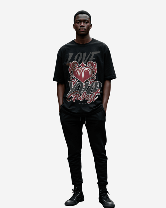 Camiseta extragrande para hombre G West Love Your Self
