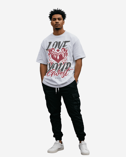 G West Love Your Self Oversized T-Shirt Mens