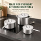 Stainless Steel Pot Set, 6-Piece
