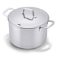 5-Ply Stainless Stock Pot with Lid, 7-Qt