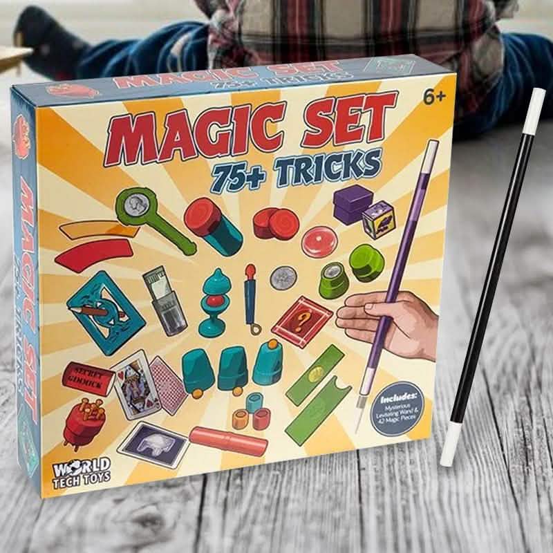 Set de magia con más de 75 trucos para niños
