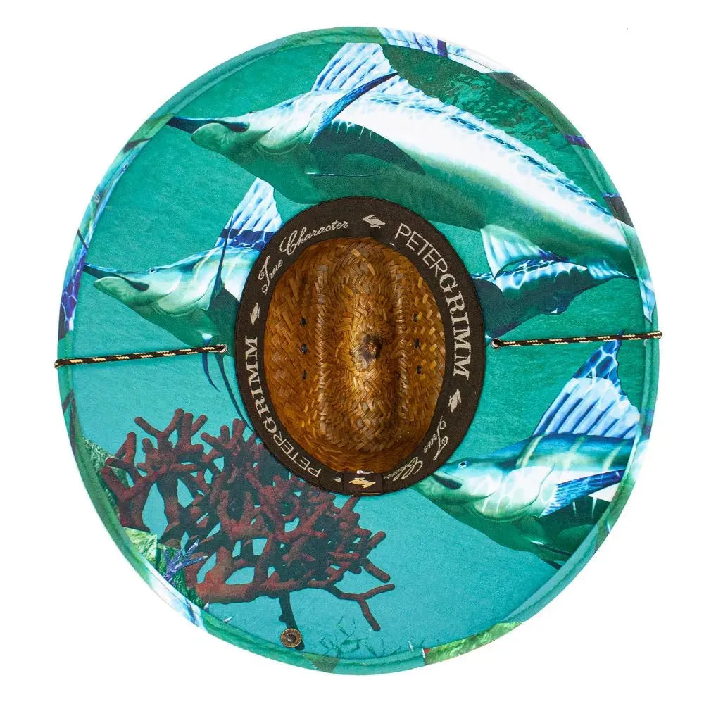 Peter Grimm Marlin - Sombrero de salvavidas de paja