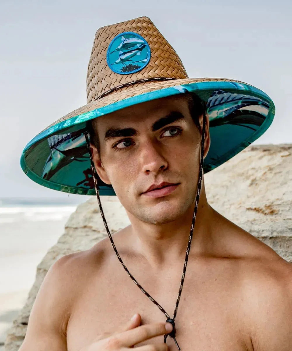 Peter Grimm Marlin - Sombrero de salvavidas de paja