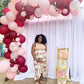 Pink, Burlwood & Gold Confetti Balloon Garland Kit
