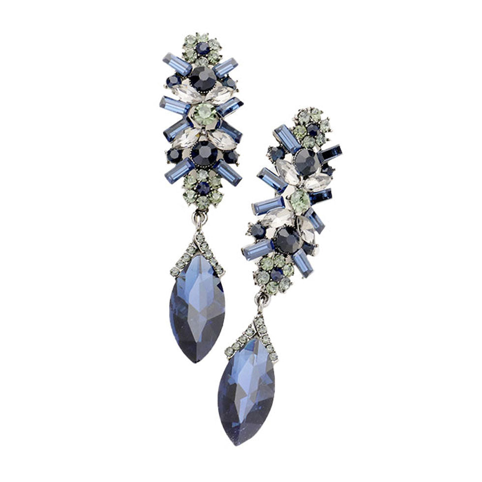 Pendientes de Noche Colgantes de Cristal y Marquesa