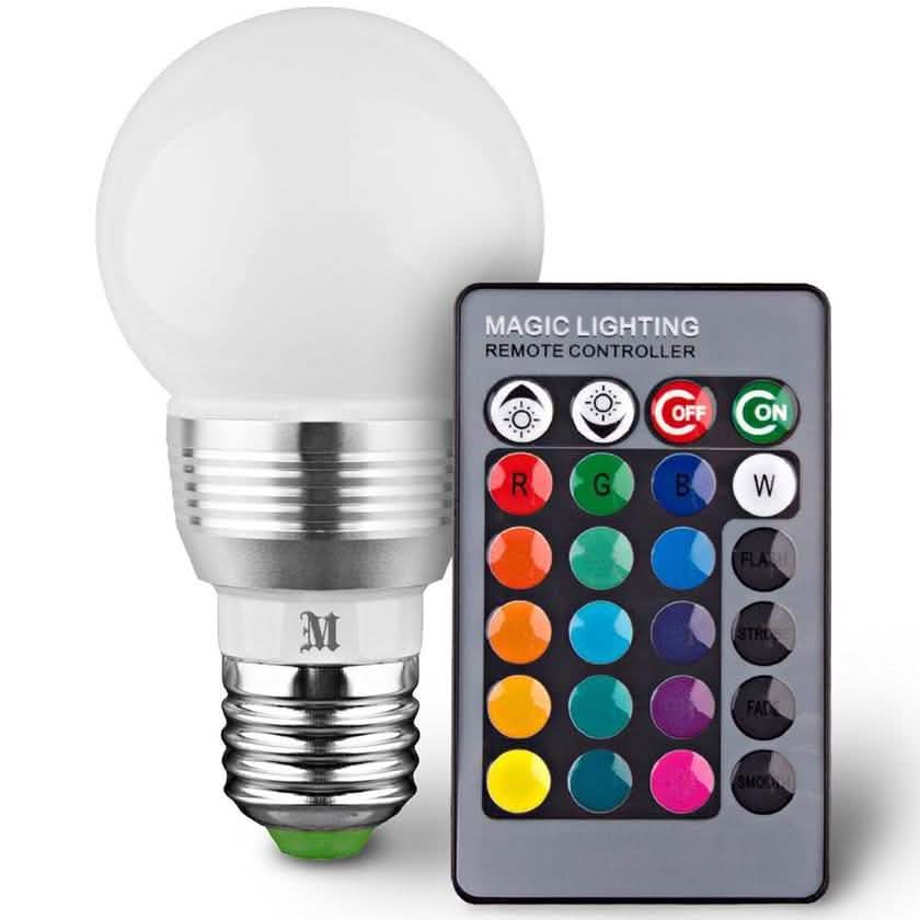 Bombillas de luz LED que cambian de color Massimo Retro