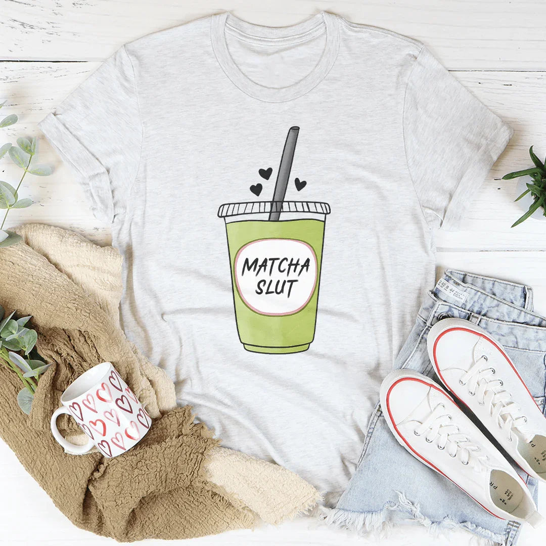Matcha Lover Casual Shirt – "Matcha Slut"