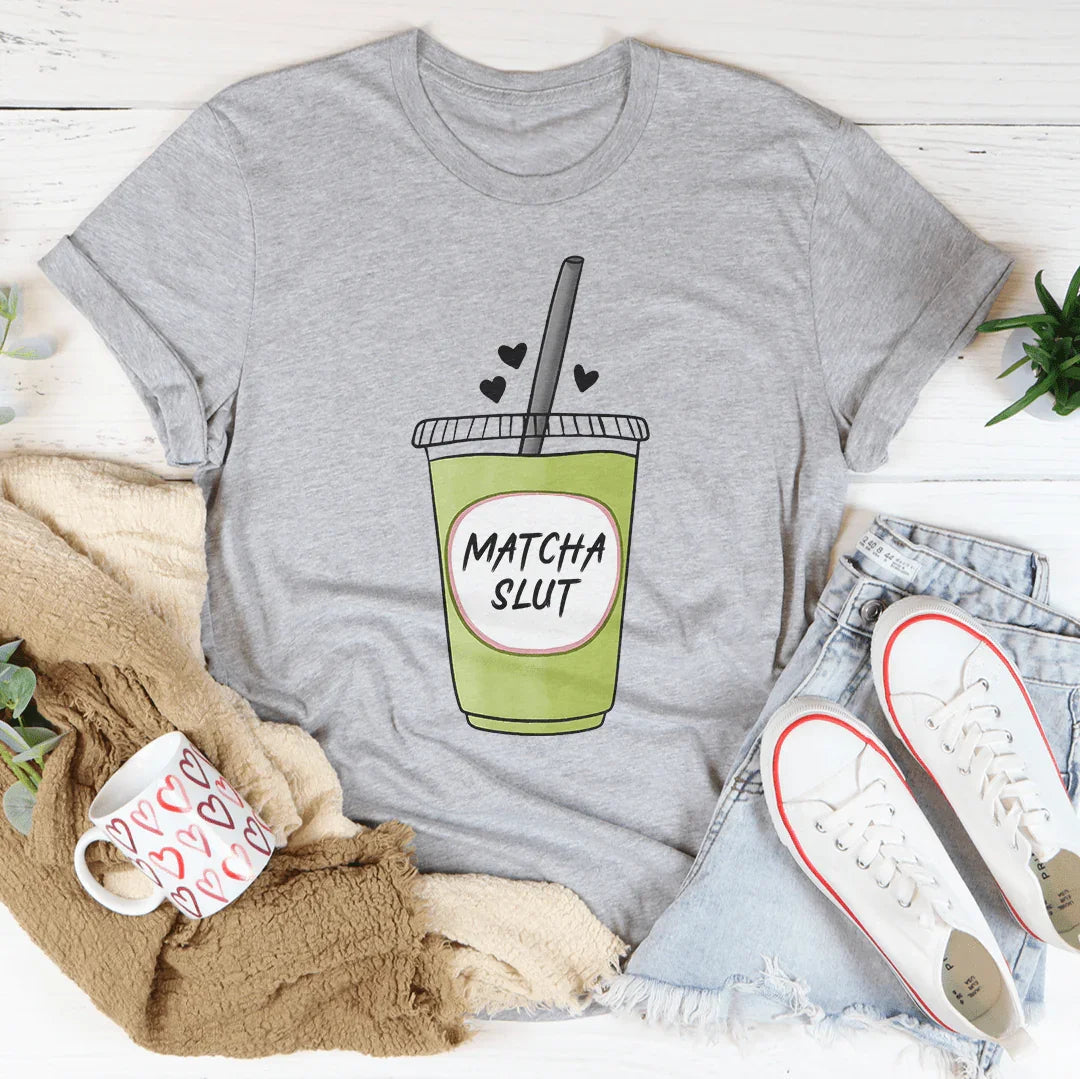 Matcha Lover Casual Shirt – "Matcha Slut"