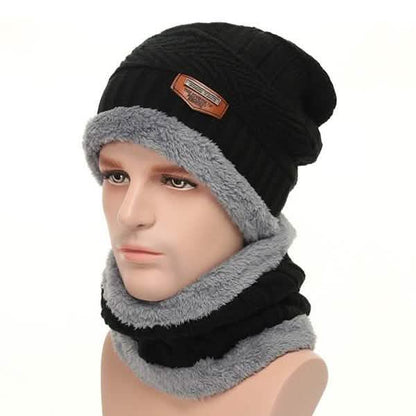 Gorros de punto para hombre y mujer con forro polar