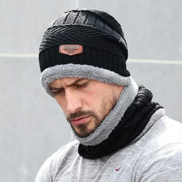 Gorros de punto para hombre y mujer con forro polar