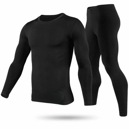 Conjunto de ropa interior térmica para hombre - Calzoncillos largos y camiseta de manga larga