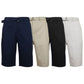 Pantalones cortos chinos de algodón para hombre con cinturón