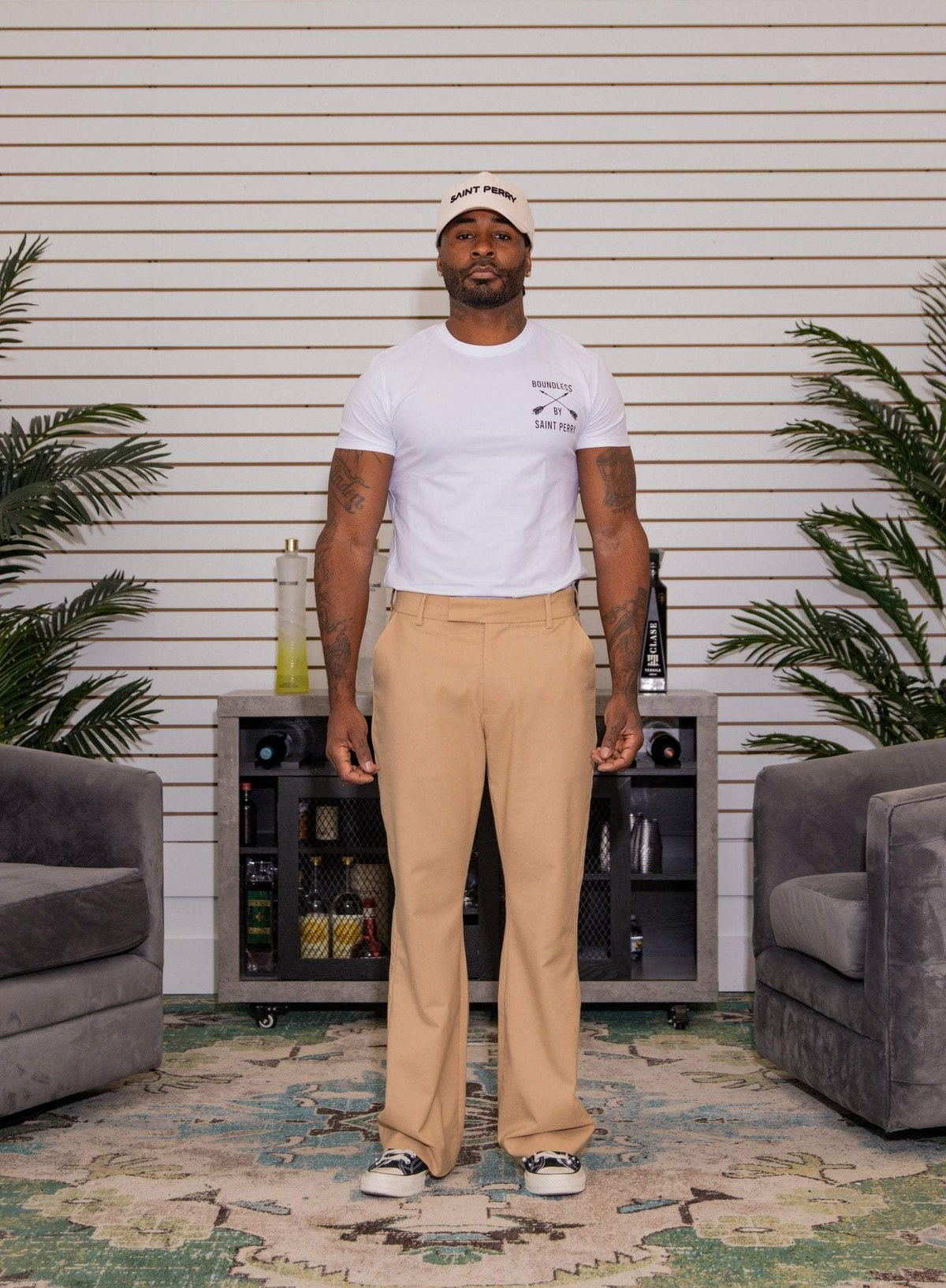Men's Crewneck M1 White T-Shirt