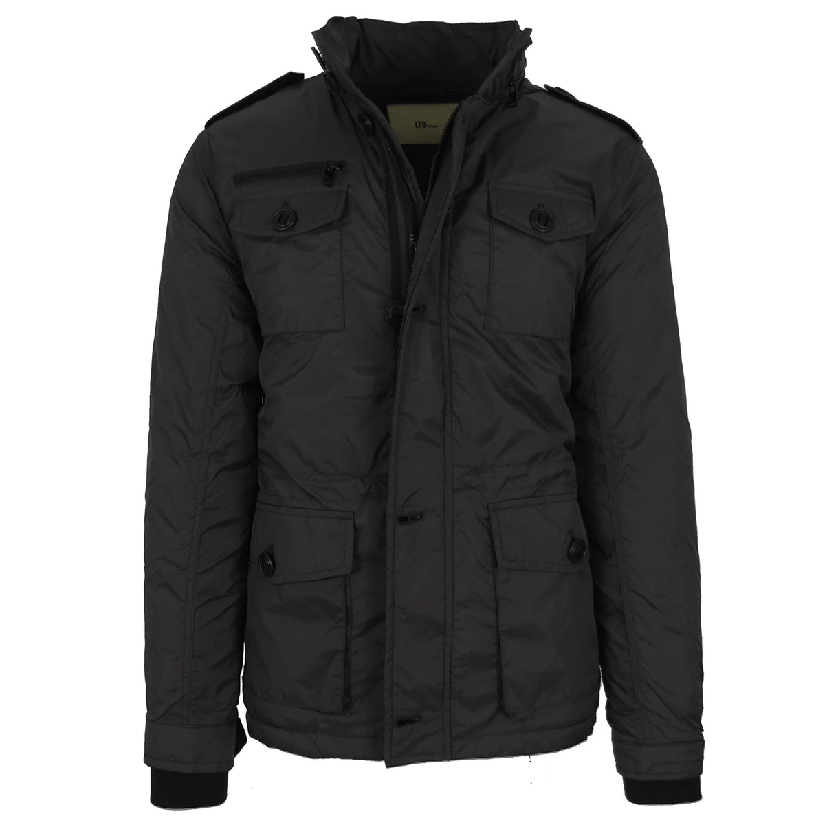 Chaqueta técnica clásica ligera para hombre con capucha oculta