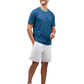 Men's Tennis Shorts - Spin Shorts with Pockets & UV Protection - White