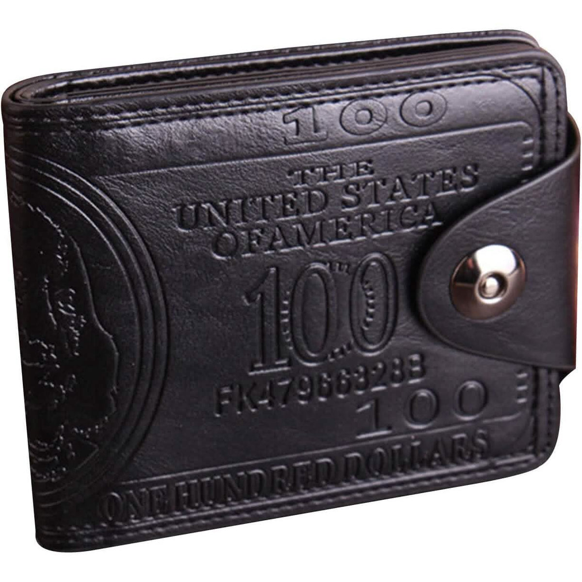 Cartera de piel para billetes de hombre con tarjetero y portafotos
