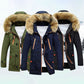 Abrigos Parkas de Plumas con Capucha para Hombre
