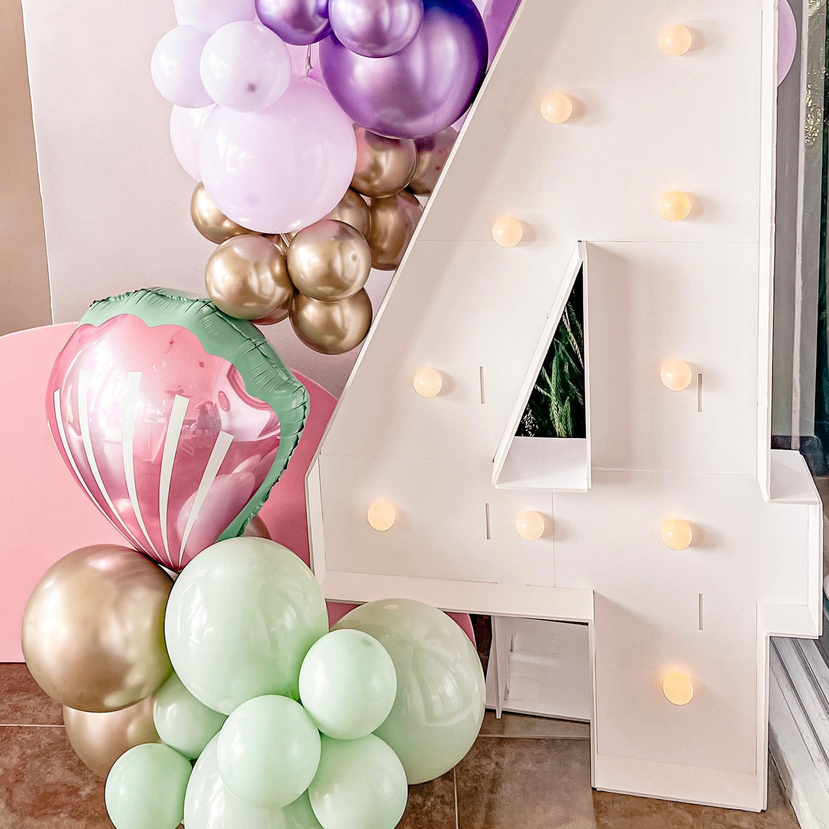 Kit de guirnalda de globos de sirena