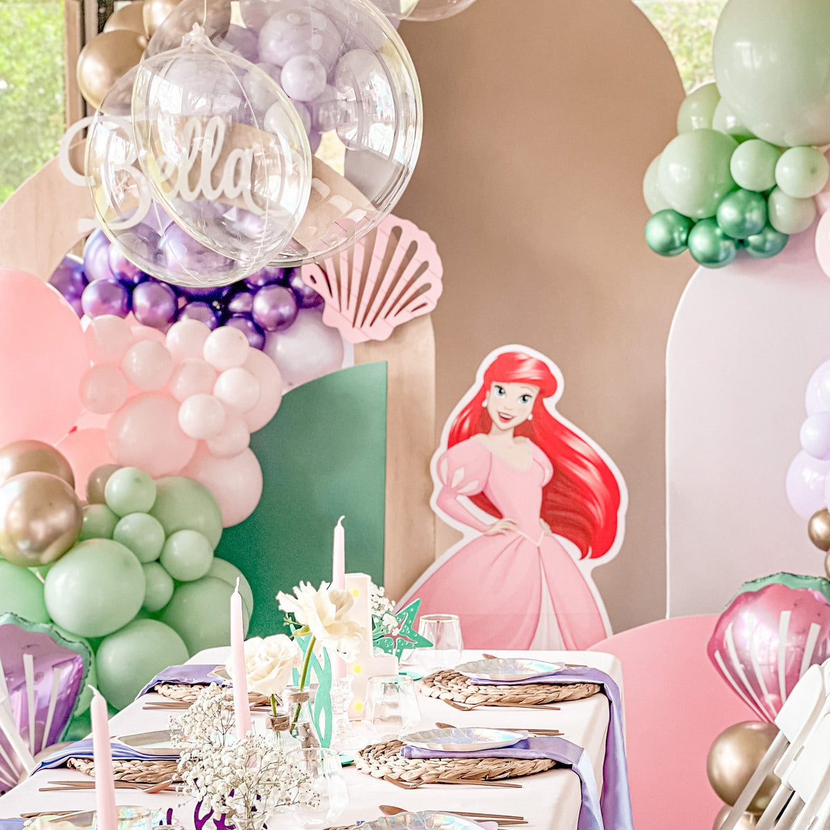 Kit de guirnalda de globos de sirena