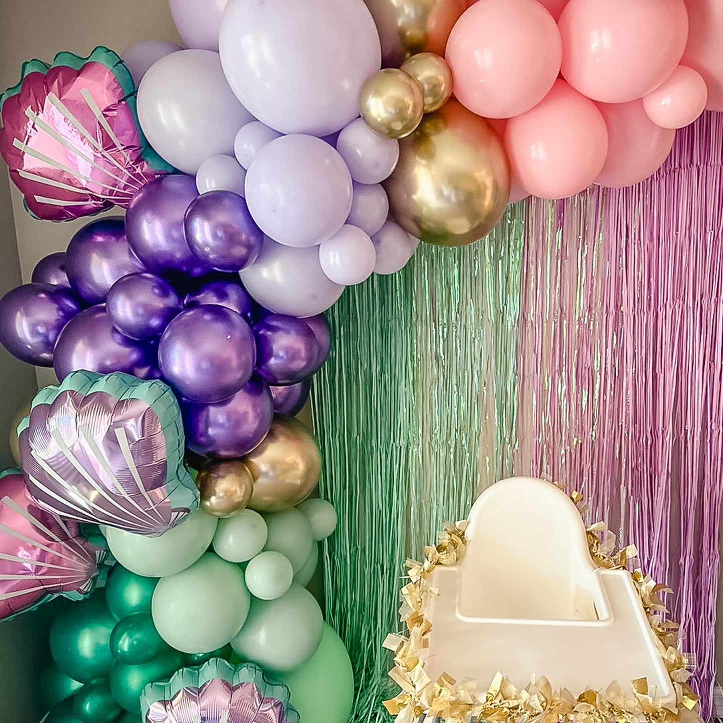 Kit de guirnalda de globos de sirena