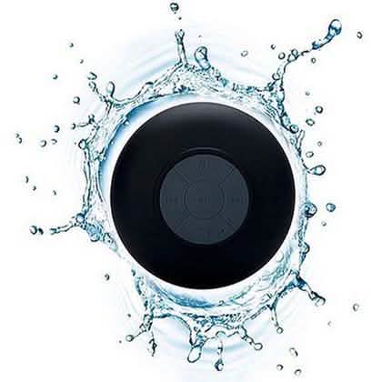Mini altavoz portátil Bluetooth impermeable para ducha con micrófono integrado y ventosas
