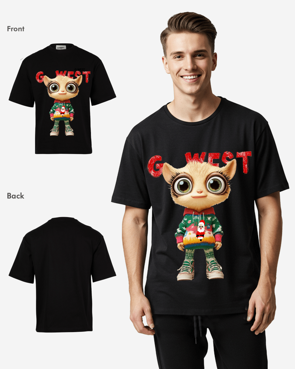 G West Mistletoe Mischief Oversized T-Shirt Mens