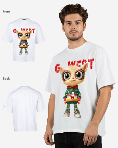 G West Mistletoe Mischief Oversized T-Shirt Mens