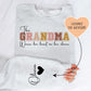 This Grandma Wears Her Heart On Her Sleeve Custom Sweatshirt