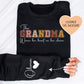 This Grandma Wears Her Heart On Her Sleeve Custom Sweatshirt