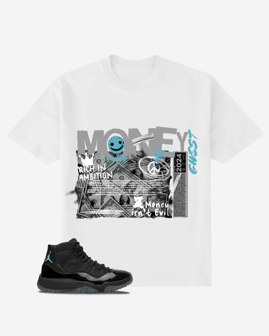 Camiseta extragrande para hombre G West Money Isnt Evil