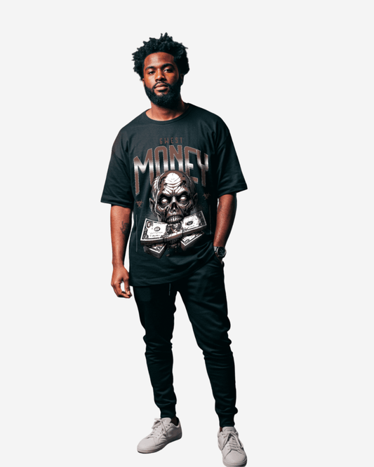 Camiseta de Hombre Oversized G West Money Zombie