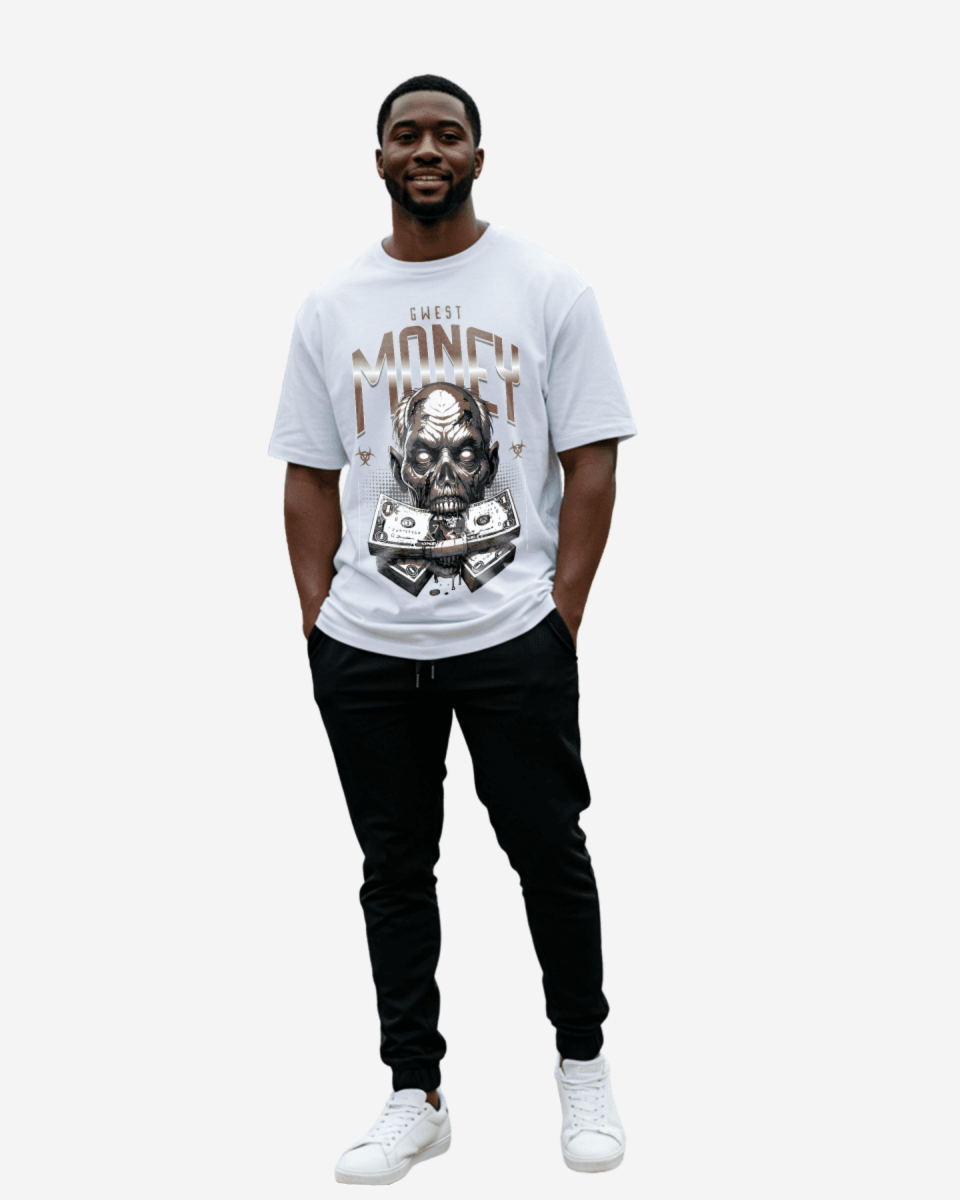 G West Money Zombie Oversized T-Shirt Mens