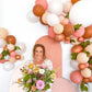 Dusty Rose Boho Balloon Garland Kit | Blush Chrome Rose Gold DIY Arch
