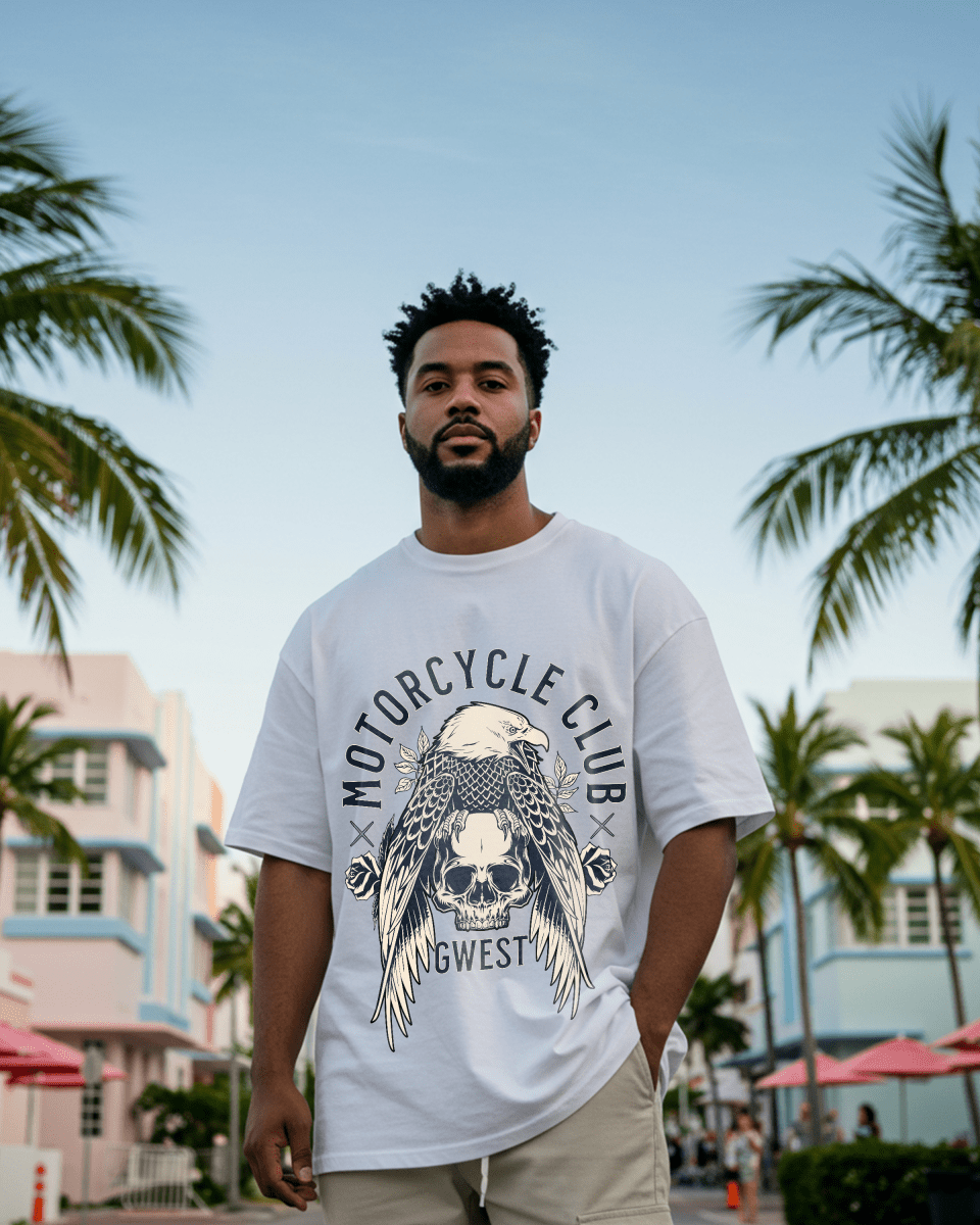 G West Motorcycle club Oversized T-Shirt Mens
