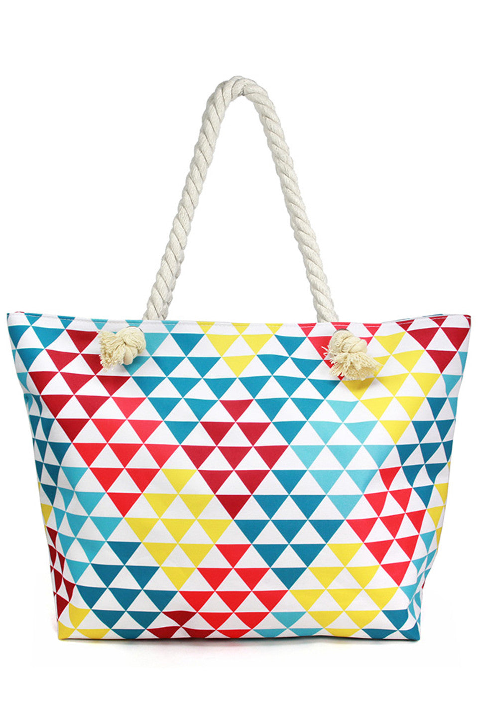Multi Color Pattern Beach Bag